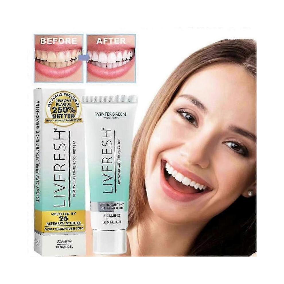 Livfresh Toothpaste Gel, Clinically Proven To Remove Plaque 250%