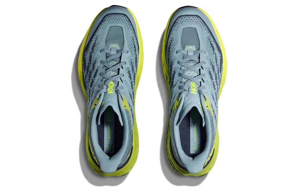 HOKA One One Speedgoat 5 Stone Blue Dark Citron 1123157-SBDCT