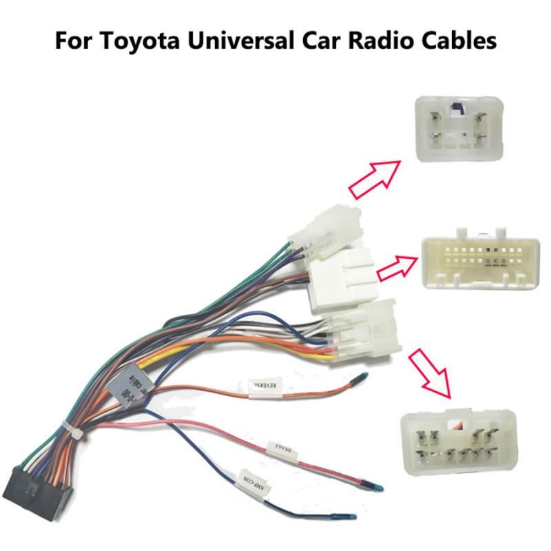 20 Pin Wiring Harness Connector For Toyota Stereo Dvd Android Player Power Cable