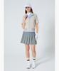 Meonsingweeo Women'S Gingham Sewers Pleated Skirt White/Black Mr222Lsk44