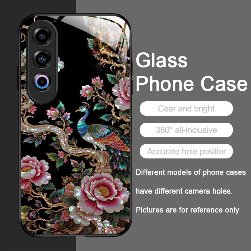 

Stylish Horses Marble Texture Printed Tempered Glass Phone Case for OnePlus 13R 12 11 10 9 Pro ACE2 3 Nord CE4 3 2 Lite Cover OnePlus Nord CE 2 5G