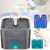 Cat Water 2l Fountain Pet Dog Led Drinking Bowl Automatic Dispenser Shape Cube