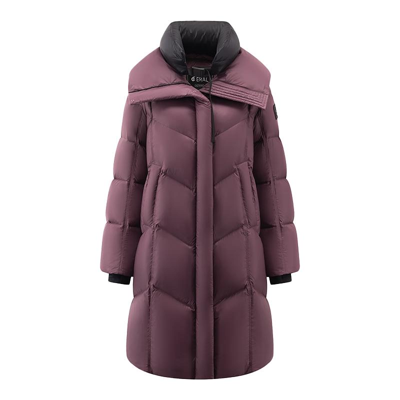 

Aimerai Women s 2025 Winter Mid-Length Goose Down Hooded Jacket XL