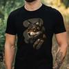 Men's T-Shirt Steampunk Wolf Motif Cotton Size XS To 5XL