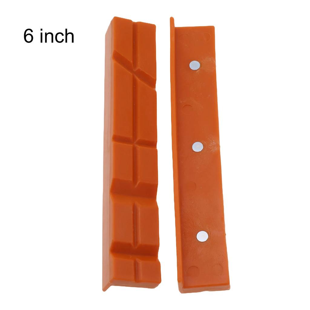 2pcs 4/5/6 Inch Magnetic Soft Pad Jaw Plain Weave/V Shaped For Metal Vise Bench Machine Tools For Metal Vise Bench Machine Tools