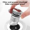 Universal Washbasin Press Type Drainage Filter Washbasin Sink Filter Sewer Kitchen Bathtub Plug Showerplug Bathroom Tool