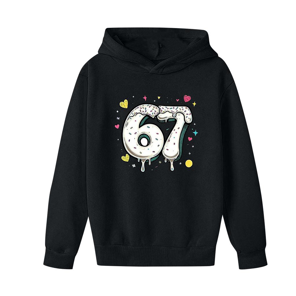 Boys' Printed Hooded Long,Sleeve Sweatshirt Casual Sports Comfort Sweatshirt