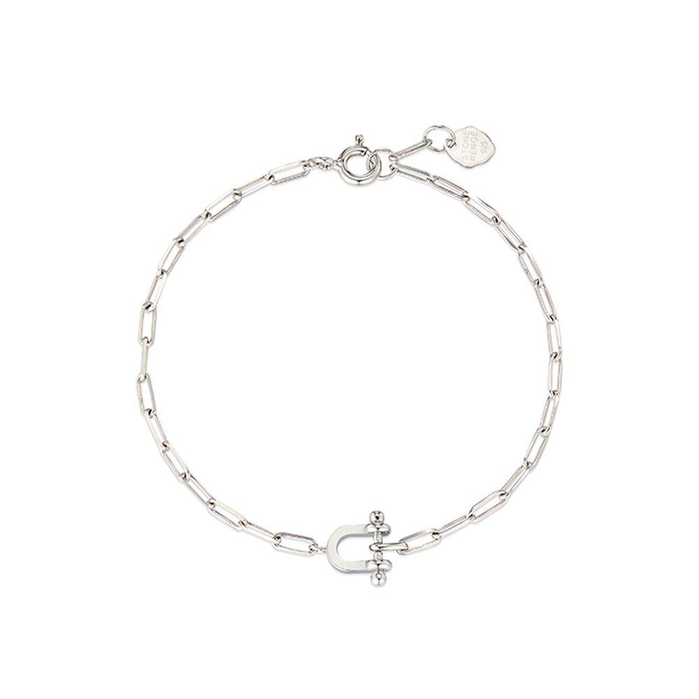 [Stonehenge] Silver Lucky You Bracelet K1563