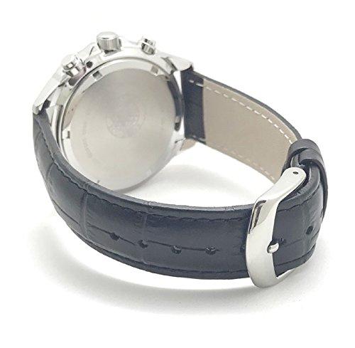 Citizen Eco-Drive Chronograph Solar Watch VO10-6771F BK Genuine Leather Strap Rotating Bezel Black Base Model