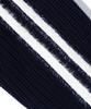 TRILLION Washable Hairy Brush Track Zip-Up Knit (Navy)