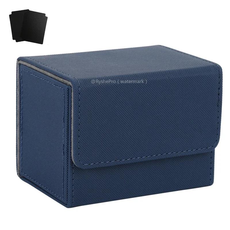 Komutan Kart Destesi Kutusu 100+ Tek Kılıflı Kart Saklama Kutusu Deri Mıknatıslı Magic Gathering Kart Kılıfı TCG CCG MTG Kartları İçin