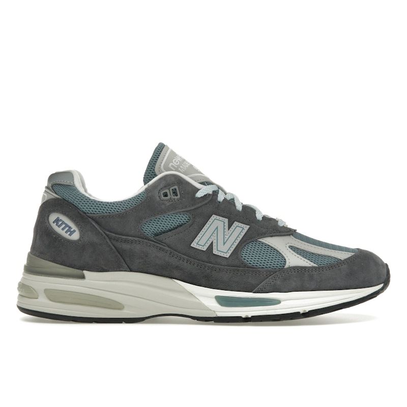 Kith X New Balance 991v2 Made In England Osaka Pack Unisex Sneakers Blue Asphalt Lead U991KH2