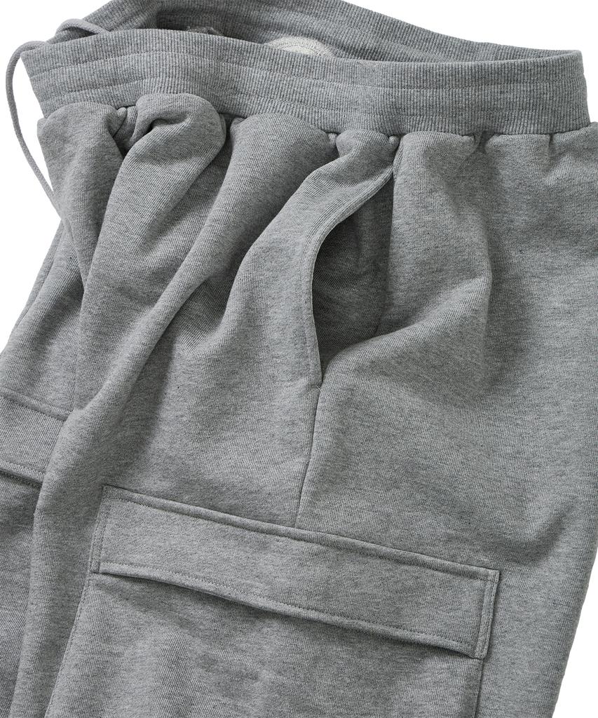 FOUNDPOCKET Field Cargo Sweatpants Melange Grey