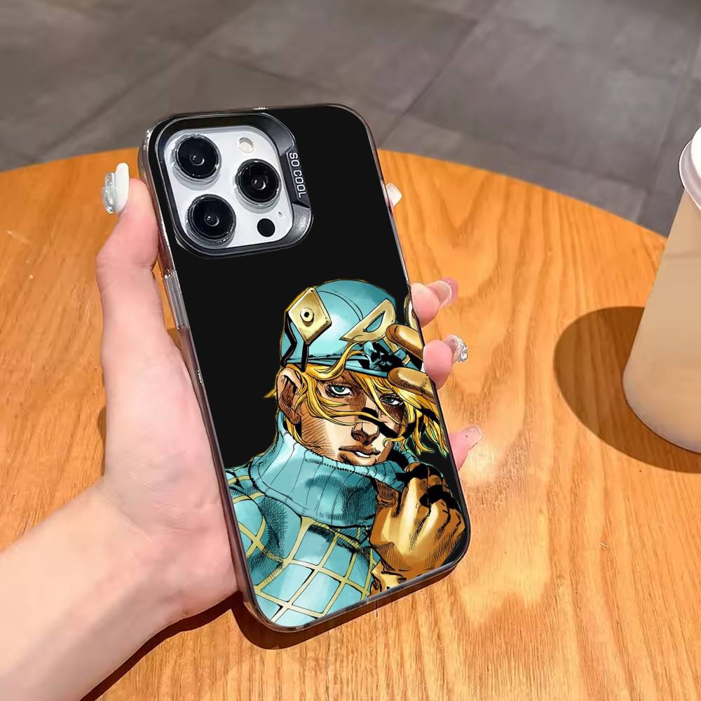 Cool J-Johnny J-Joestar of the J-Jojo-ES Phone Case For iPhone 17,16,15,14,13,12,11 Plus,Pro Max,XS,Colorful Silver Black Cover
