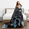 The Weeknd Xo Album Flannel Blanket  Warm Throw Blanket For Home Decor Airplane Travel Novelty Bedspread Sofa Bed Cover