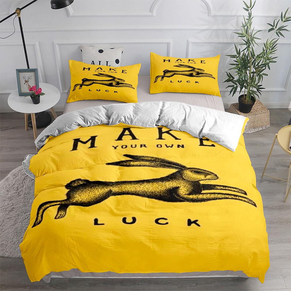 Zestaw pościeli w stylu vintage z królikiem wielkanocnym King Queen Double Full Twin Single Size