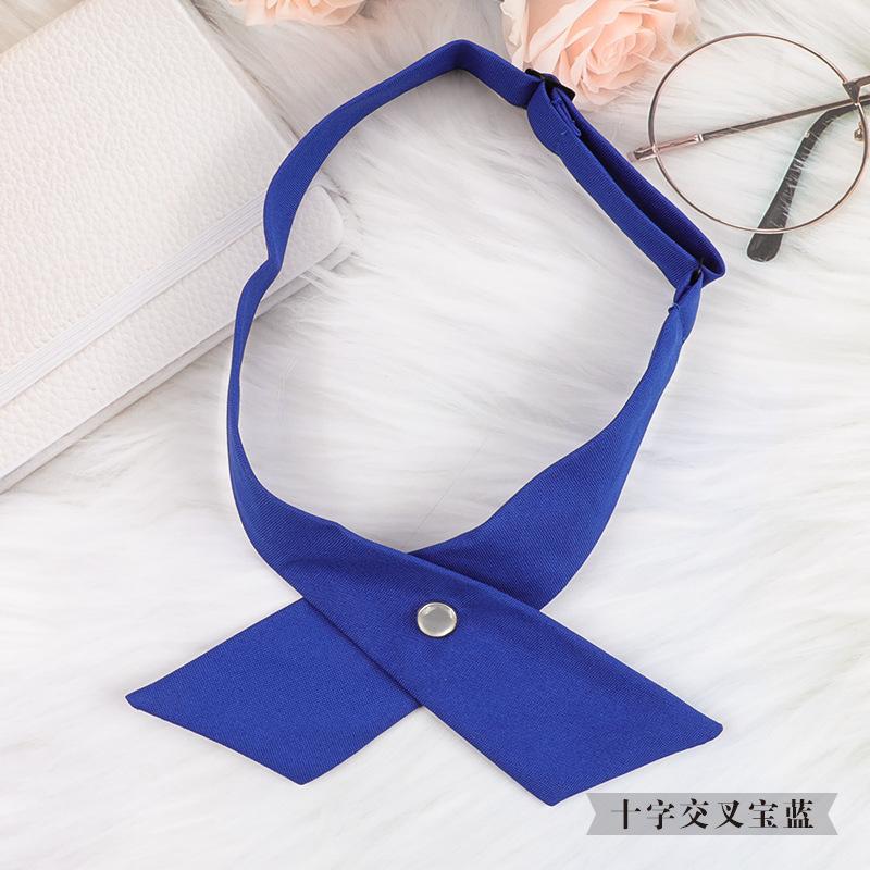 Korean Version Of British Jk School Uniform Cross Bow Tie Men And Women Students School Uniform Collar Flower Professional Wear Shirt Bow
