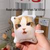 Oiiai Funny Irregular Plush Kitten Pillow Toy