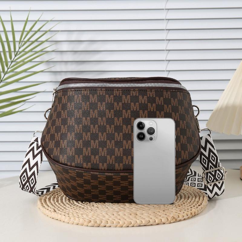 Bag women's new retro printed women's fanny pack fashionable versatile shoulder bag trendy messenger bag breast bag women