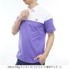 Golf Polo Shirt x Purple 4 [New Balance] Short-Sleeve (Stretchable, Moisture-Wicking) / Men's / 012-6168001 030_White [M]