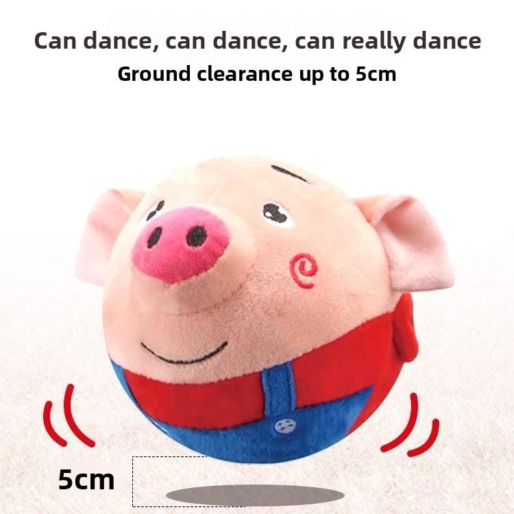 Jumping Pig Plush Toy With Singing Speech Learning For Baby And Kids