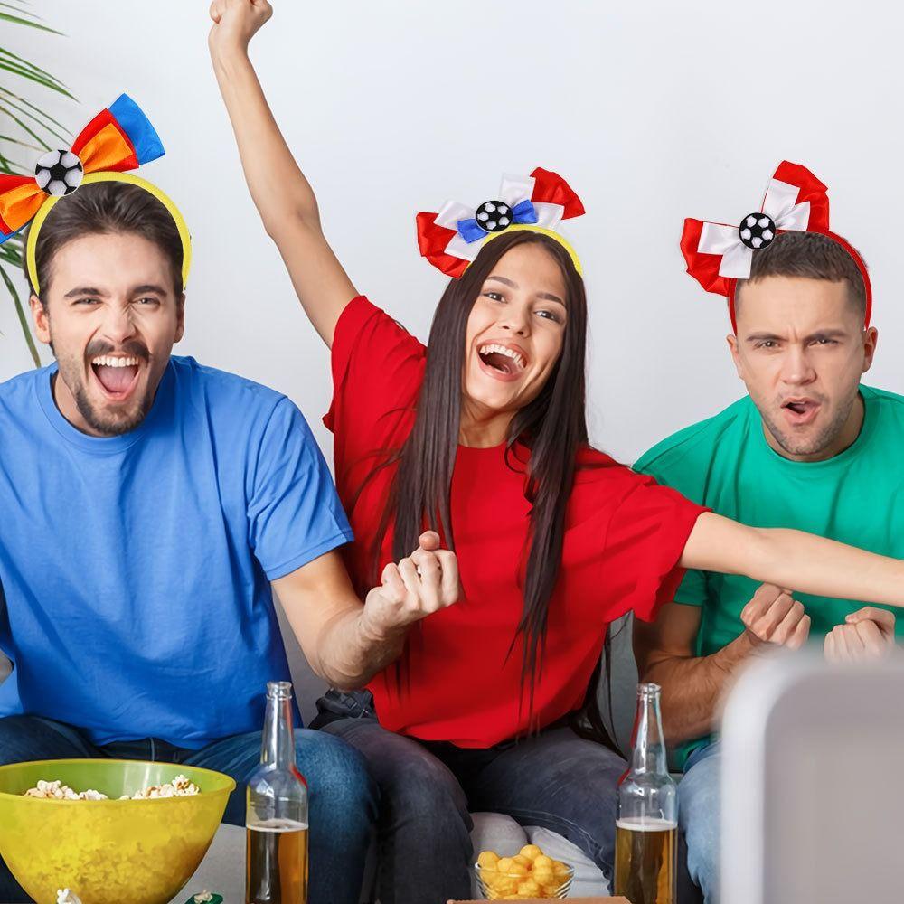 

Повязки на голову с бантом на спортивную тематику, повязки на голову с флагом, повязки на голову футбольной лиги, повязки на голову для футбольных болельщиков, клубы style 7