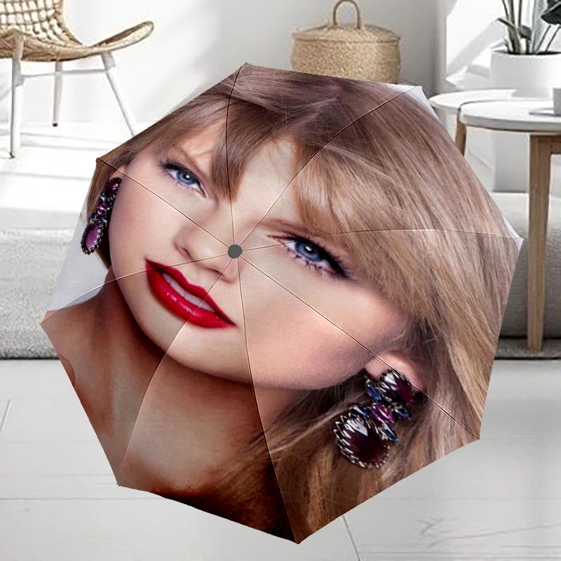 Taylor Theme Automatic Umbrella, Lightweight & Portable, 8 Rib, Perfect for Outdoor Travel, Birthdays, Christmas, Gifts.