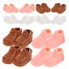 Ifundom 12 Pairs Miniature Doll Shoes, 112 Scale High-Top Sneakers, Small Boots for BJD Dolls, Dollhouse Accessories, Playset Decoration, 1.0 X 0.6 X