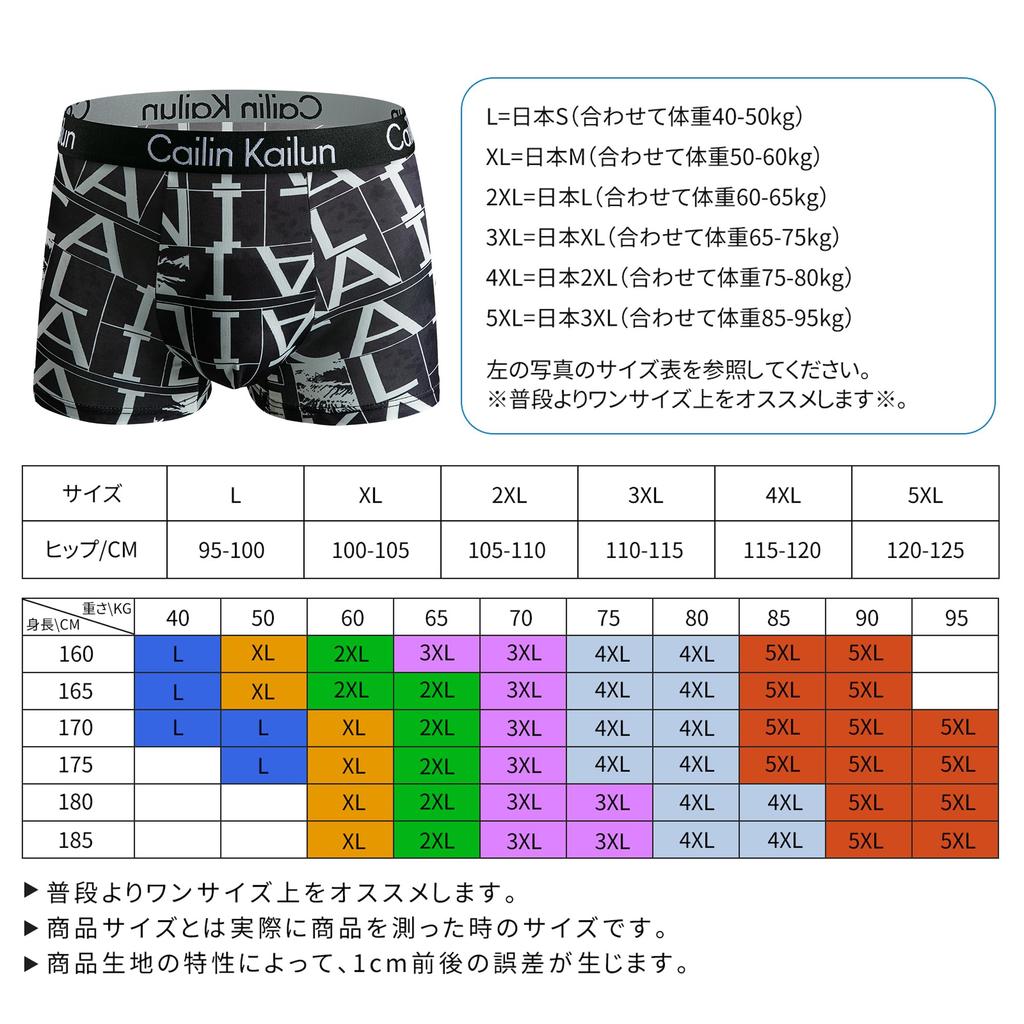 EZATING Boxer 3D Set of Sizes 2XL Men's Briefs, Moisture-Wicking, Quick-Drying, Antibacterial, Odor-Resistant, Breathable, Molded, 4, L-5XL, Low-Rise,