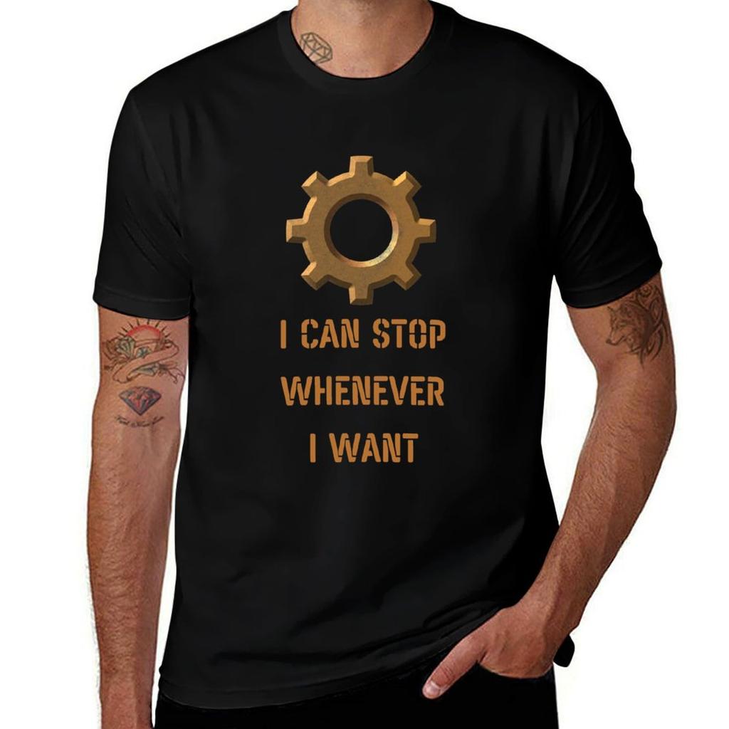 Factorio Is cans si ferma ogni volta che voglio T-shirt uomo t-shirt designer uomo t-shirt grafica T-Shirt