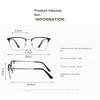 Men's Business Reading Glasses Luxury Design Metal Frame Anti Blue Light Presbyopia Glasses Ultra Light High-definition Eyewear