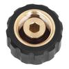 Pressure Washer Adapter Brass Rubber Anti Corrosion G1/4in to M22 X 1.5mm Pressure Washer Hose Thread for Replacement Male to Female 15mm OD