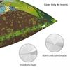 Classic Cartoon Little Mole Print Pillow Cover Funny Pillow Case Soft Custom Cushion Cover Pillowcases For Sofa Home Decorative