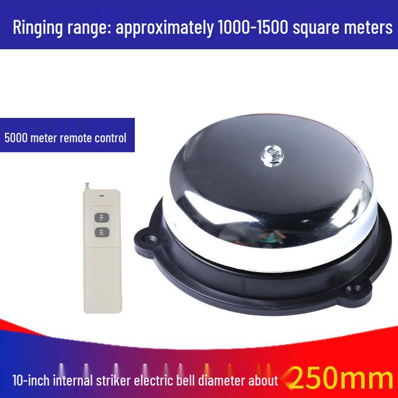 Sparkless Indoor/Outdoor Remote-Controlled Timed Electric Bell