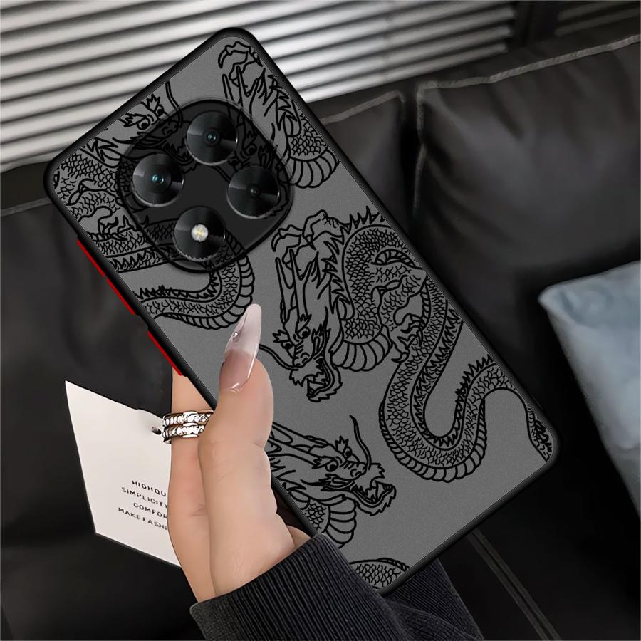 Funda Back Phone Cover Case for Xiaomi Redmi Note 14 14C 9S 12 13C 13 Pro Plus 10 A4 11 Chinese Dragon