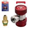 R134a Car AC Refrigerant Charging Quick Connector Adapter for High & Low Pressure