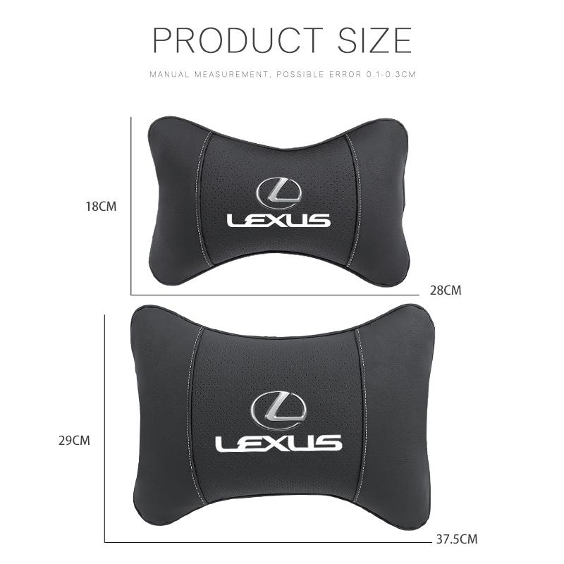 Car Headrest/Lumbar Support Car Neck Pillow Waist Cushion For Lexus LS LC RZ IS350 ES300 GS350 CT200h GX460 LX570 RX500h NX300