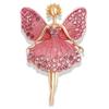 Unique Rhinestone Ballet Dancer Pin for Women and Girls Stylish Jewelry for Events