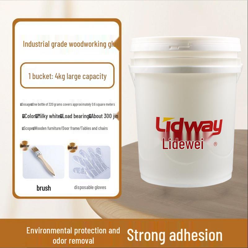 Woodworking Adhesive: White Latex Glue for Solid Wood Furniture, Table and Chair Repair, and Floor Cracks.