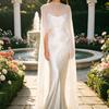 Elegant Transparent Sunscreen Cover-up High Low Polka Dot Cover Shirt Party Cape Cloak Short Sheer Top Evening Dress