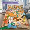 Cartoon Tribe Pattern Bedding,Quilt Set Quilt Cover Pillowcase Home Birthday Gift (1*duvet Cover+2*pillowcase,without core)ZSJT0917362