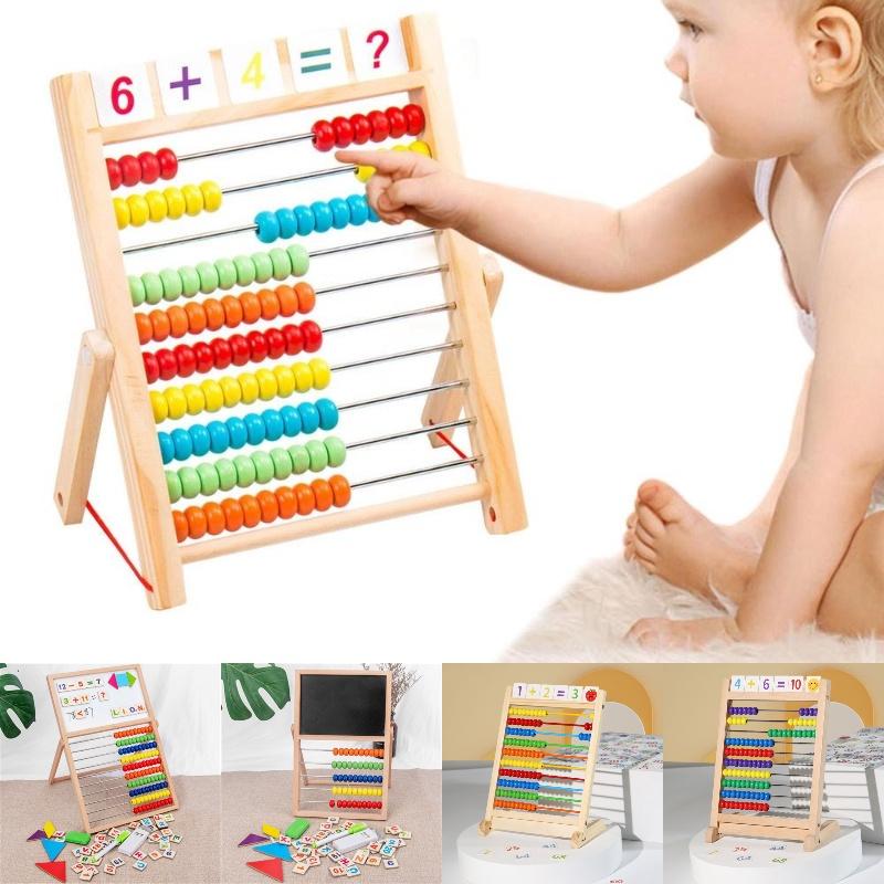 Educational Wooden Math Teaching Tool For Elementary Students Enhance Learning And Development Counting Beads Addition And Subtraction Tool Qm-521