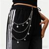 Fashion Punk Pentagram Pendant Denim Waist Chain Trouser Chain - Unique Stylish Accessory for Casual Wear 1