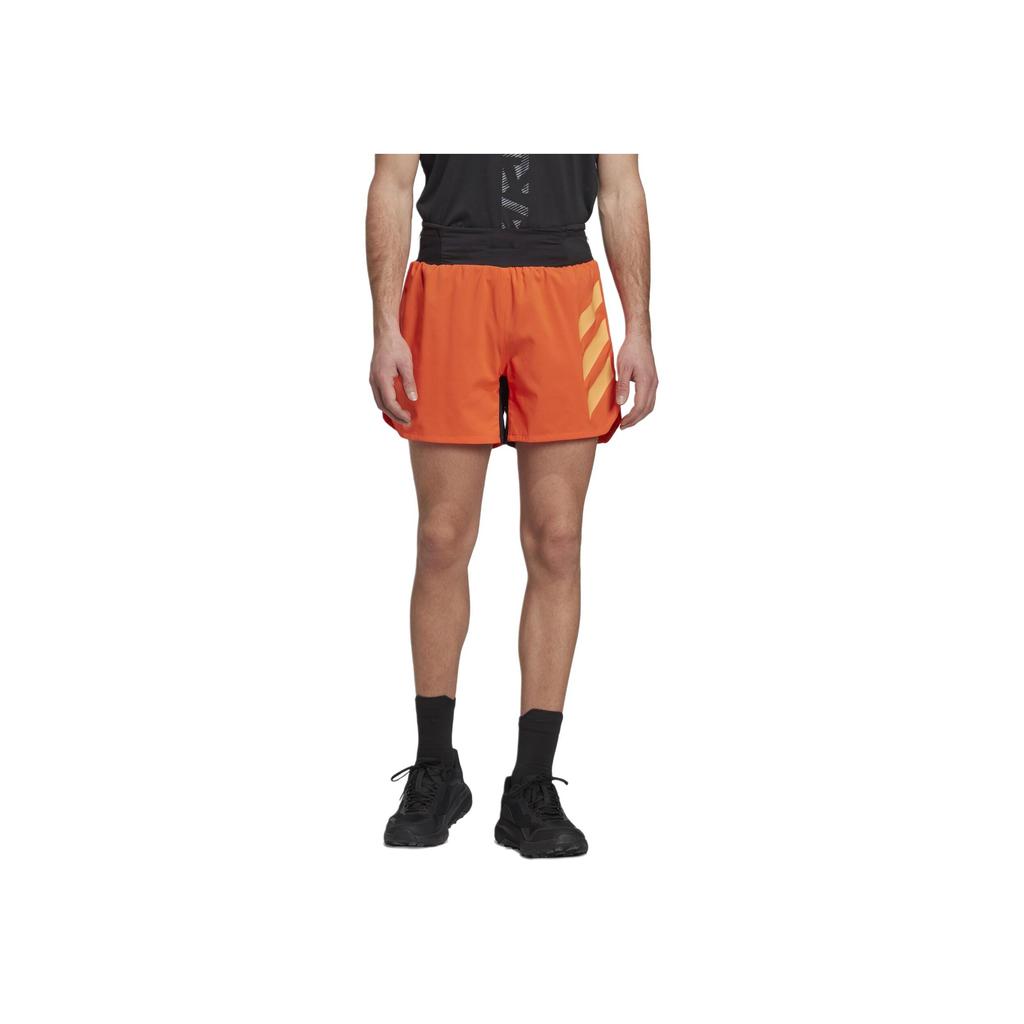 adidas Color Block Outdoor Trail Running Quick-Dry Shorts Men Shorts Orange HT9397