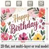 Party Backdrop Floral Pink Flat Parties Wedding Text Enthusiasts Event Backdrop Decoration Front Door Decor