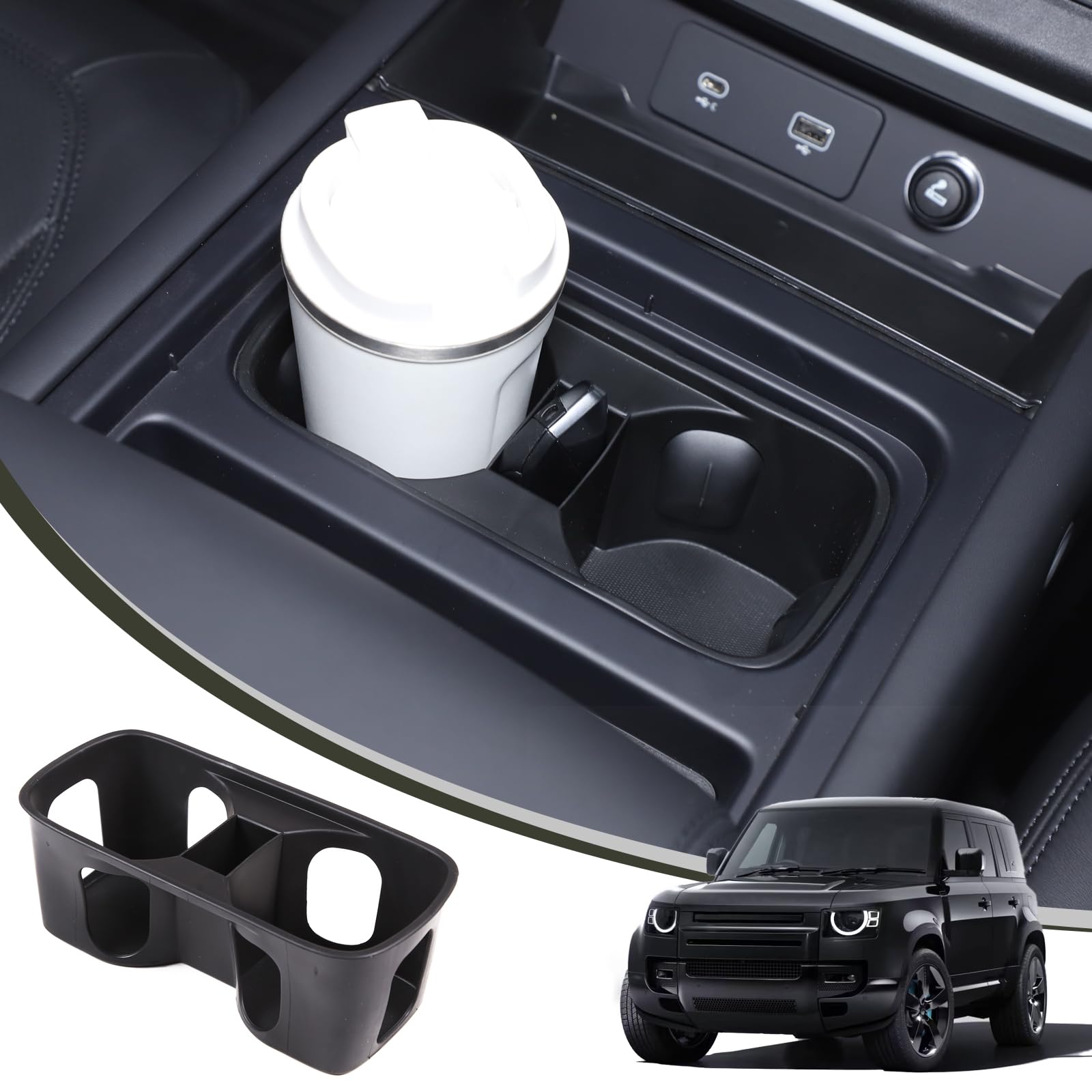 

METYOUCAR Cup Holder Cup Holder Cup Holder Protective TPE Easy Convenient Car Accessories Covers, Mats, Coasters, Covers, Material, Installation,