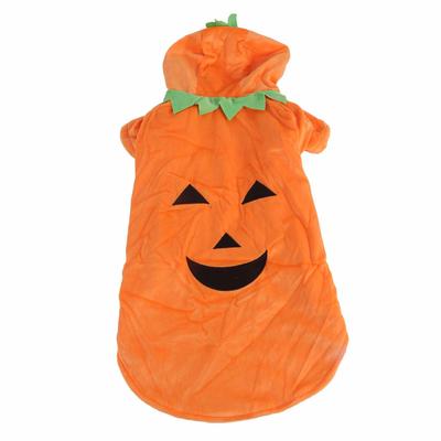 Roupas de cachorro de abóbora de Halloween, fantasia fofa e quente para cães de médio e grande porte, outono e inverno, laranja 4XL
