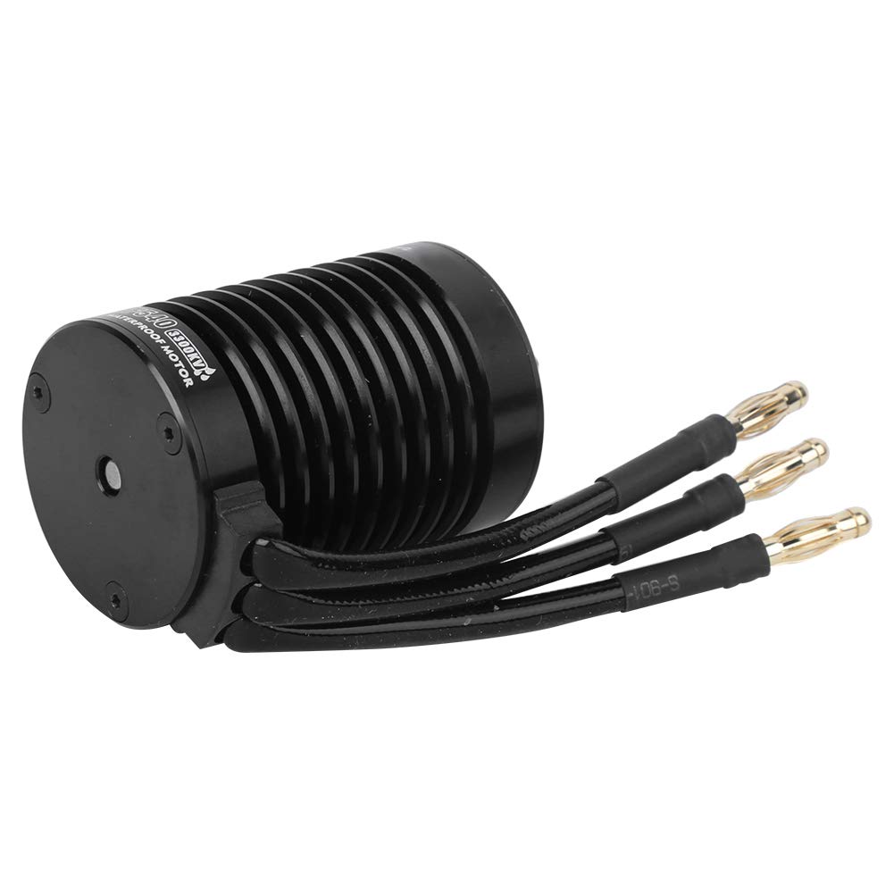 F540 Waterproof 4-Pole Non-Inductive Brushless Motor for 1/10 RC Cars, High-Performance Electric Motor, 3300KV