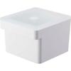 Miso Pack Storage Container with Handle, White, 13.6 X 15.1 X 11 Cm, Tower 7737