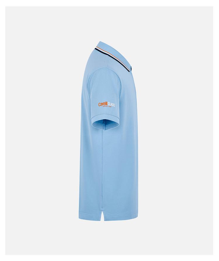 [Collar Stripe Fashion Contrast] Comfortable and Breathable Men's Short Sleeved Polo Shirt for Spring and Summer